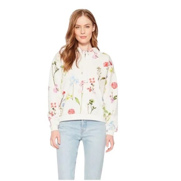 Parker Regina Floral Sweatshirt Size Large - Picture 6 of 9